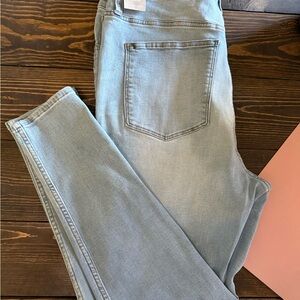 Madewell Blue Skinny Jeans with Stretch